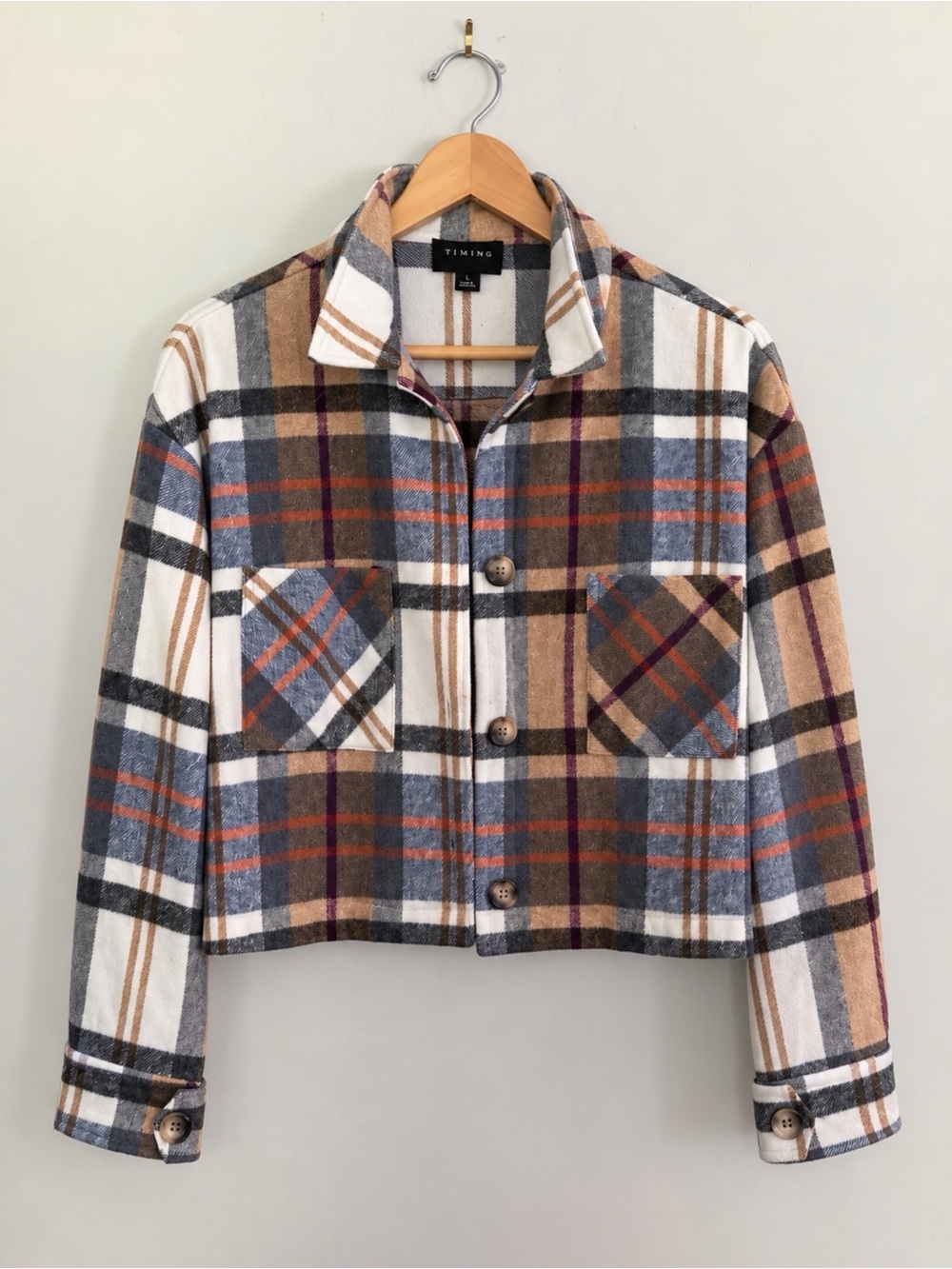 TIMING | Large | Button-Front | Shacket